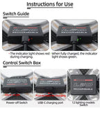 12-Mode LED Color Changing Pet Harness - Rechargeable & Adjustable