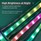 12-Mode LED Color Changing Pet Harness - Rechargeable & Adjustable