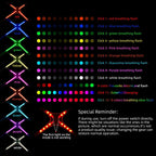 12-Mode LED Color Changing Pet Harness - Rechargeable & Adjustable