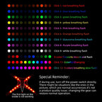 12-Mode LED Color Changing Pet Harness - Rechargeable & Adjustable