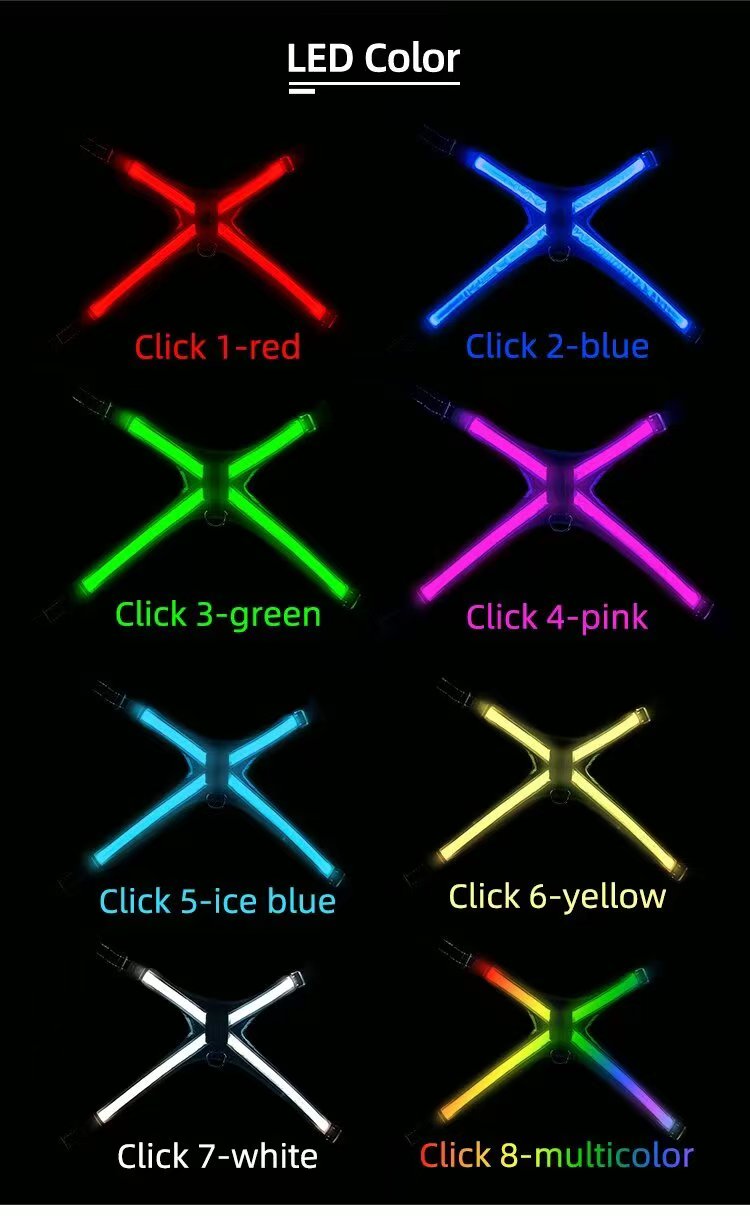 Wholesale 12-Color Changing Fiber Optic LED Dog Leash - High-Visibility Active Safety Pet Lead, Low MOQ 100pcs