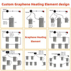 Smart Graphene Heating Patch for Everyday Warmth | Washable Portable Heat Pad for Office, Commuting & Travel | Motion Warm Stealth Gear