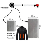 Smart Graphene Heating Patch for Everyday Warmth | Washable Portable Heat Pad for Office, Commuting & Travel | Motion Warm Stealth Gear