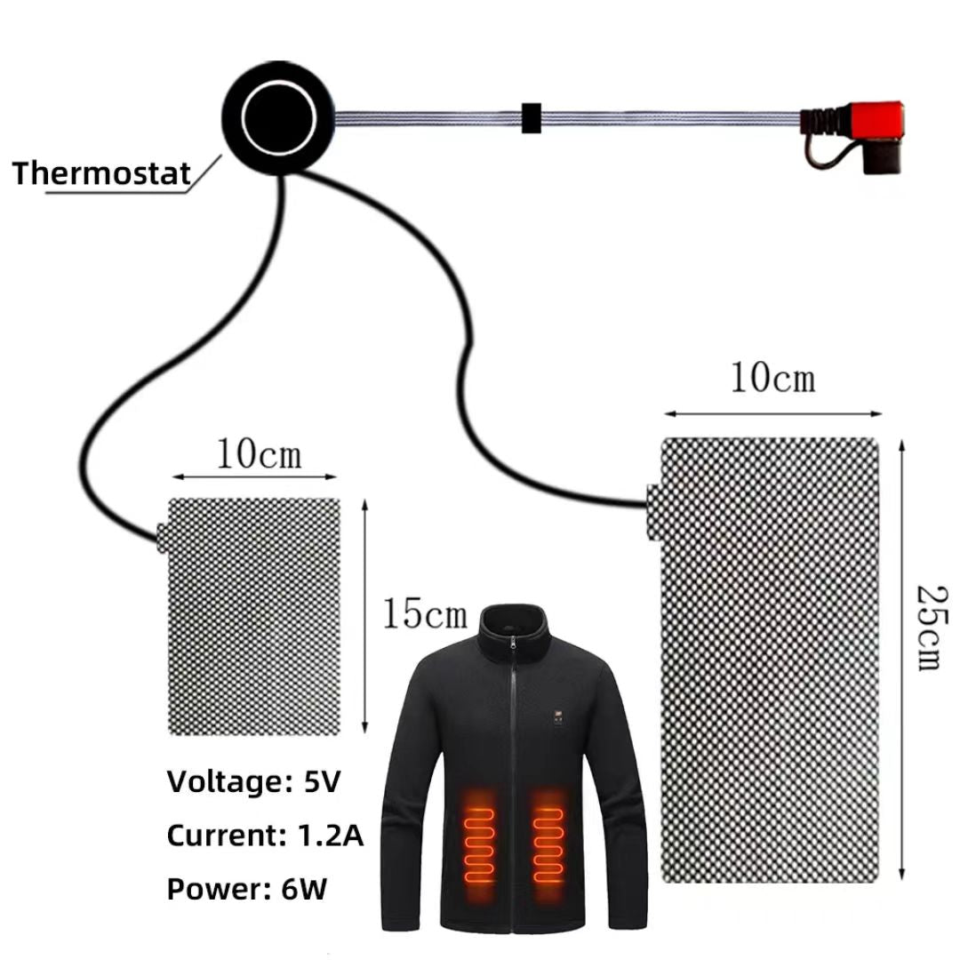 Smart Graphene Heating Patch for Everyday Warmth | Washable Portable Heat Pad for Office, Commuting & Travel | Motion Warm Stealth Gear