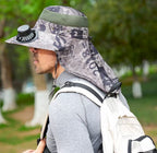 Dual Solar Charging Bucket Hat with Dual Fans - Lightweight Breathable UV Protection Sun Hat for Fishing, Hiking, Camping & Outdoor Work - Camouflage