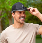 Solar Charging Baseball Cap with Dual Fans - Lightweight Breathable Sun Hat for Running, Hiking, Fishing & Outdoor Work