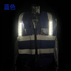 LED Smart Warning Light for Green Lattice Mesh Vest | High-Visibility Safety Strip for Night Running, Cycling & Outdoor Gear