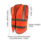 High-Viz Smart Warning Light for Orange Lattice Mesh Vests | Industrial Safety Flashing Strip for Roadwork, Construction & Site Safety