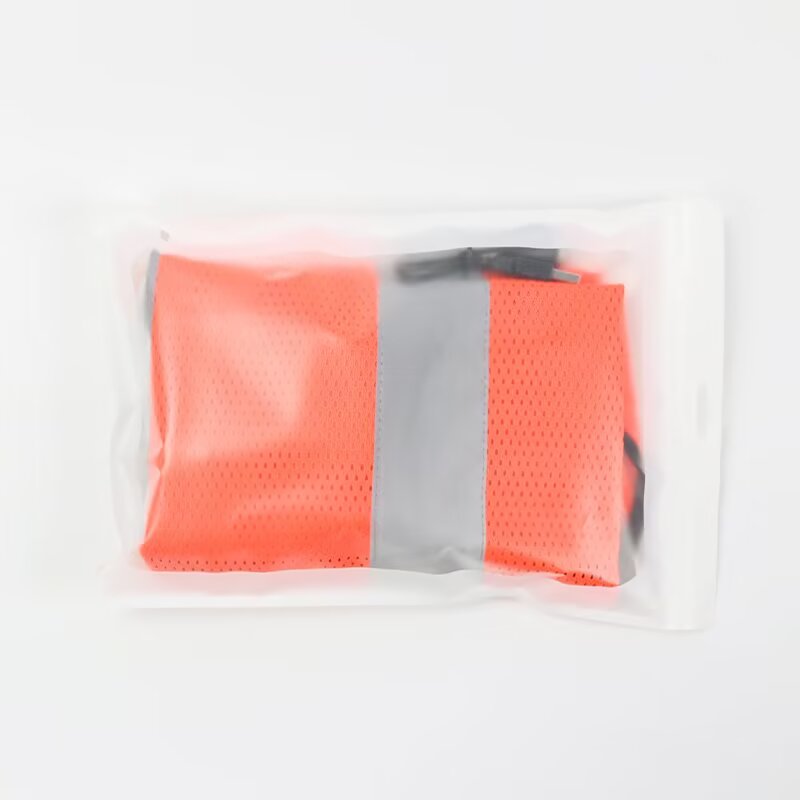 High-Viz Smart Warning Light for Orange Lattice Mesh Vests | Industrial Safety Flashing Strip for Roadwork, Construction & Site Safety