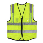 Weather-Resistant Smart Warning Light for Fluorescent Green Lattice Mesh Vest | USB-Powered Flashing Safety Strip for Hiking, Dog Walking & Workwear