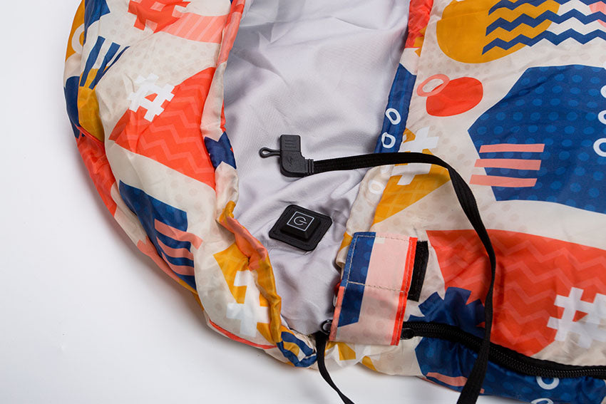HeatPod: Graphene-Powered USB Sleeping Bag – 3-Second Fast Heating, Power Bank Ready Portable Lightweight Warm Sack