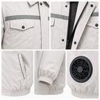 Semiconductor Cooling Work Jacket with Dual Airflow Fans