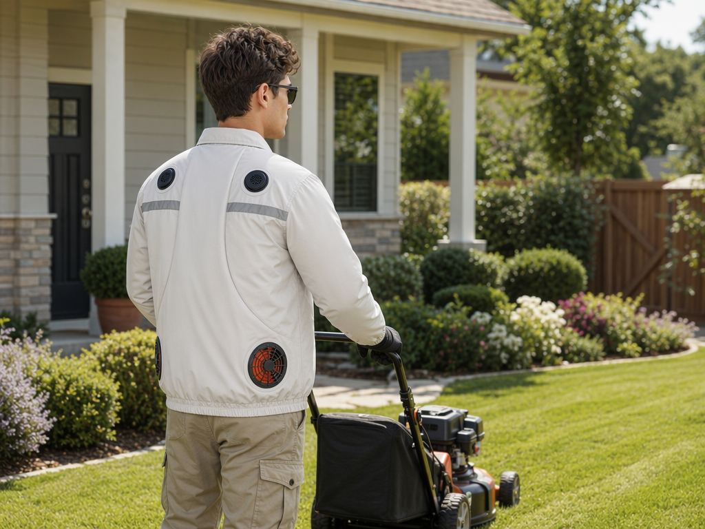 Semiconductor Cooling Work Jacket with Dual Airflow Fans