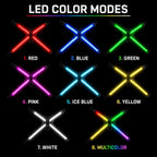Multicolor LED Dog Harness for Night Walks