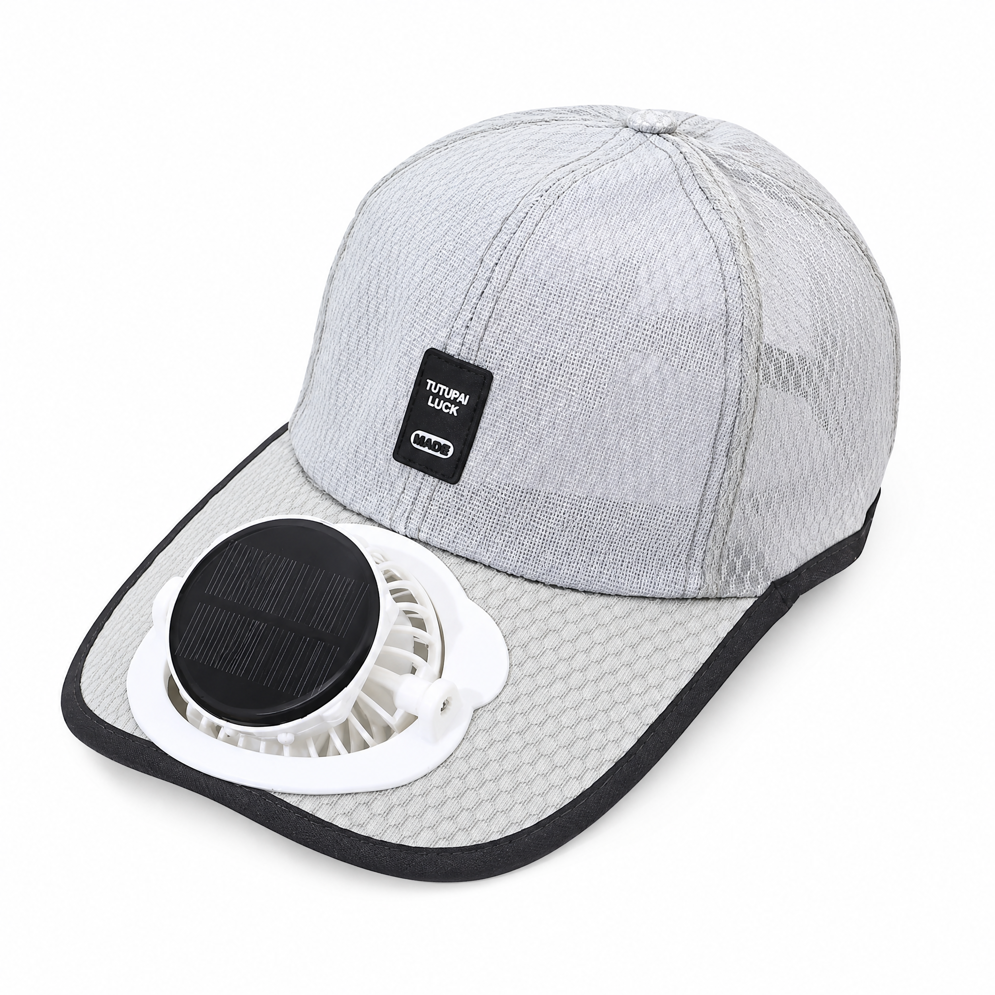 Solar Fan Baseball Cap with USB Rechargeable Fan