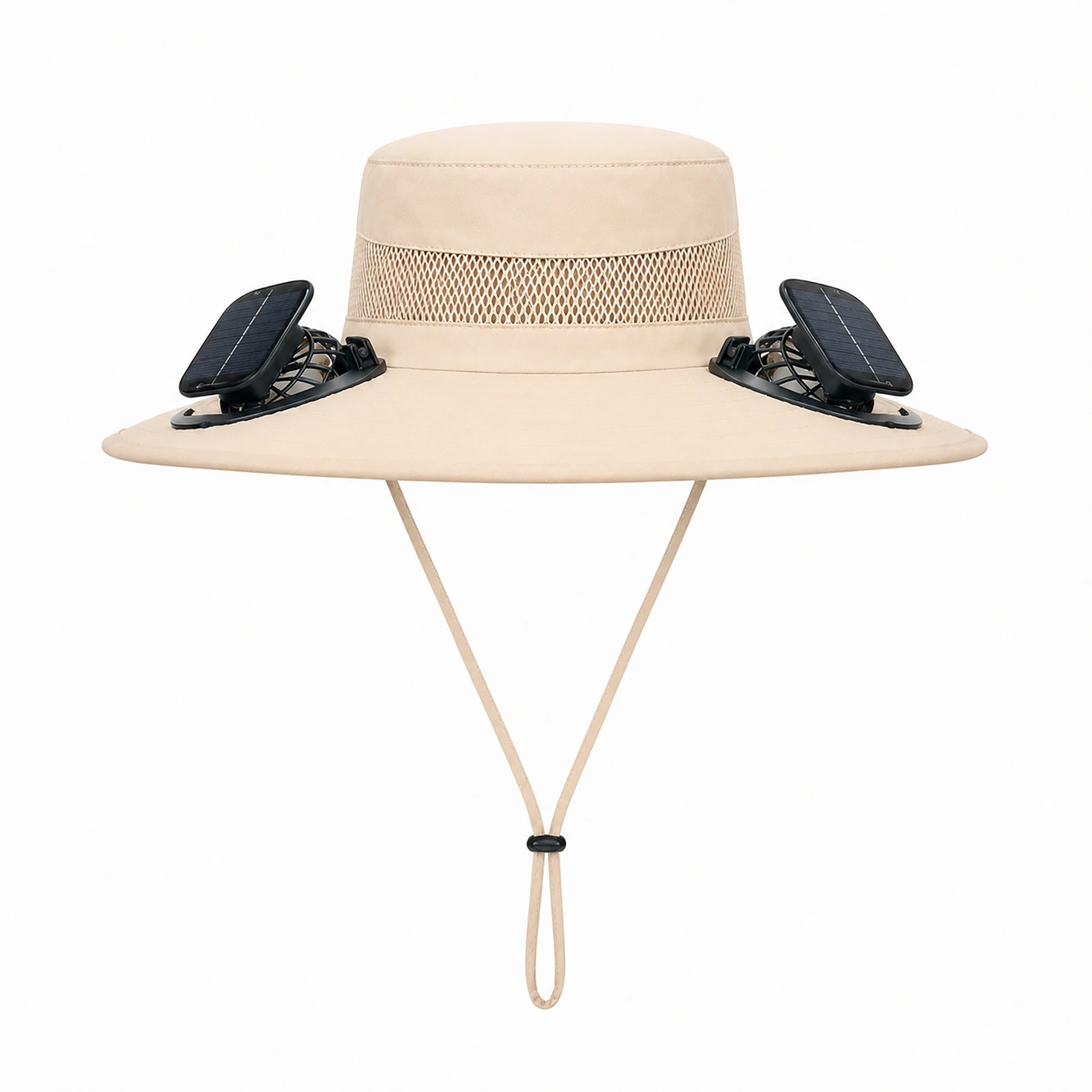 Solar Fan Sun Hat with 2 Fans for Fishing, Hiking & Outdoor Work